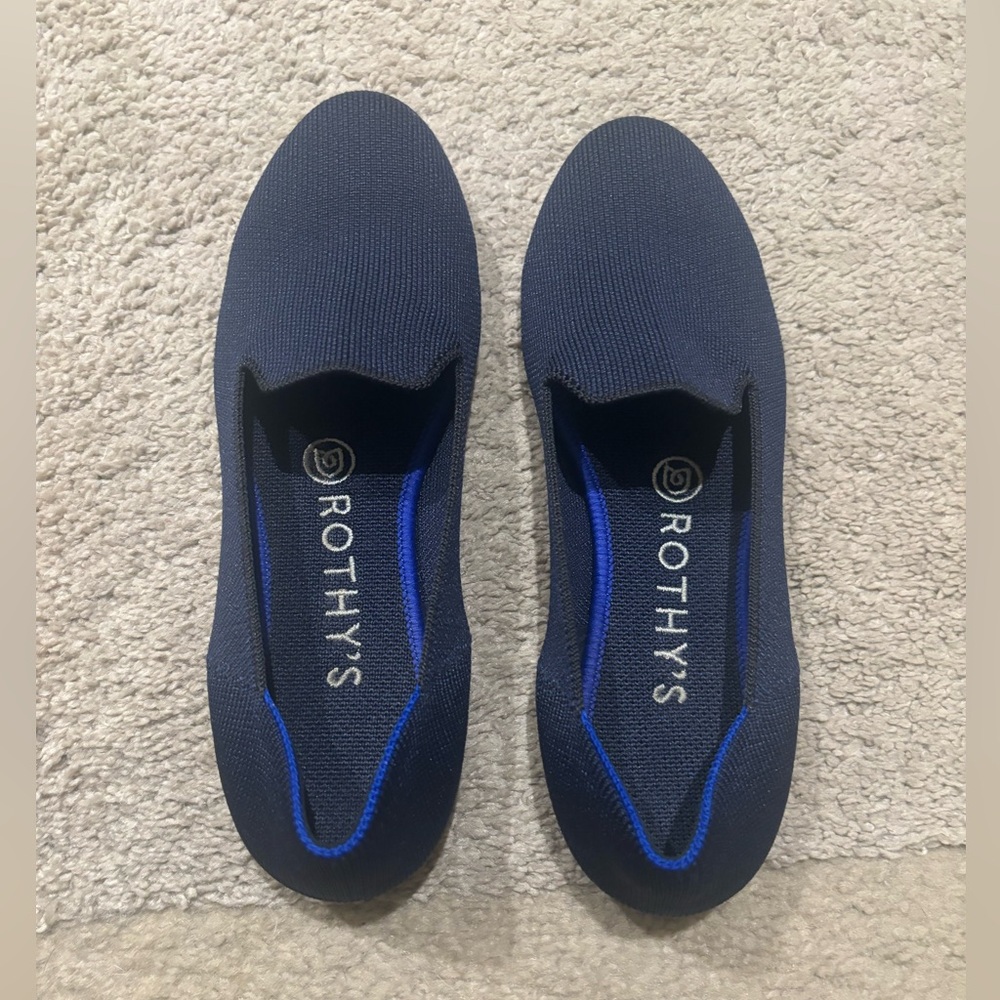 Rothy's loafers size 6.5 great condition -navy